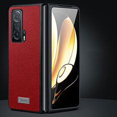 Custodia Lusso Pelle e Plastica Opaca Cover SD1 per Huawei Honor Magic Vs Ultimate 5G Rosso