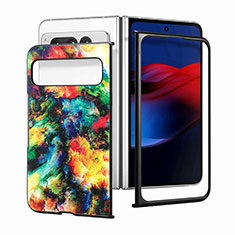 Custodia Lusso Pelle e Plastica Opaca Cover SD10 per Google Pixel Fold 5G Multicolore