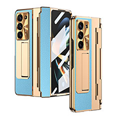 Custodia Lusso Pelle e Plastica Opaca Cover ZL5 per Samsung Galaxy Z Fold5 5G Multicolore