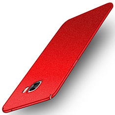 Custodia Plastica Cover Rigida Sabbie Mobili per Samsung Galaxy C7 SM-C7000 Rosso