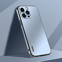 Custodia Plastica Rigida Cover Opaca AT1 per Apple iPhone 14 Pro Max Cielo Blu