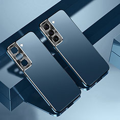 Custodia Plastica Rigida Cover Opaca AT1 per Samsung Galaxy S21 5G Blu