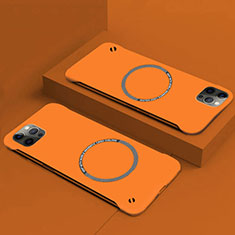 Custodia Plastica Rigida Cover Opaca con Mag-Safe Magnetic P01 per Apple iPhone 14 Arancione