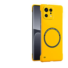 Custodia Plastica Rigida Cover Opaca con Mag-Safe Magnetic P01 per Xiaomi Mi 13 5G Giallo