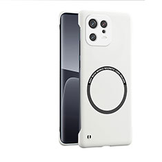 Custodia Plastica Rigida Cover Opaca con Mag-Safe Magnetic per Xiaomi Mi 13 Pro 5G Bianco