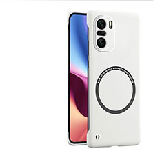 Custodia Plastica Rigida Cover Opaca con Mag-Safe Magnetic per Xiaomi Redmi K40 Pro 5G Bianco