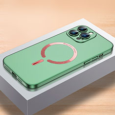 Custodia Plastica Rigida Cover Opaca con Mag-Safe Magnetic QC1 per Apple iPhone 15 Pro Max Verde
