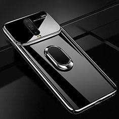 Custodia Plastica Rigida Cover Opaca con Magnetico Anello Supporto A02 per Xiaomi Redmi K30i 5G Nero