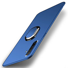 Custodia Plastica Rigida Cover Opaca con Magnetico Anello Supporto P01 per Realme X50 Pro 5G Blu