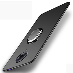 Custodia Plastica Rigida Cover Opaca con Magnetico Anello Supporto P01 per Xiaomi Redmi K30 Pro 5G Nero