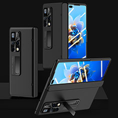 Custodia Plastica Rigida Cover Opaca con Supporto QK1 per Huawei Mate X2 Nero