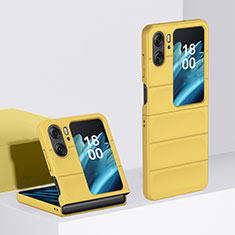 Custodia Plastica Rigida Cover Opaca Fronte e Retro 360 Gradi BH1 per Oppo Find N2 Flip 5G Giallo