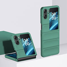 Custodia Plastica Rigida Cover Opaca Fronte e Retro 360 Gradi BH1 per Oppo Find N2 Flip 5G Verde