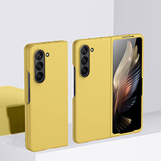 Custodia Plastica Rigida Cover Opaca Fronte e Retro 360 Gradi BH1 per Samsung Galaxy Z Fold5 5G Giallo