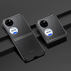 Custodia Plastica Rigida Cover Opaca Fronte e Retro 360 Gradi BH2 per Huawei P60 Pocket Chiaro