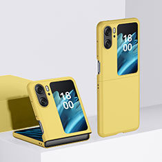 Custodia Plastica Rigida Cover Opaca Fronte e Retro 360 Gradi BH2 per Oppo Find N2 Flip 5G Giallo