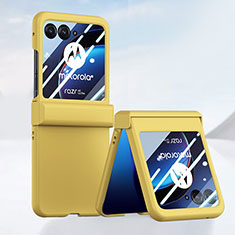 Custodia Plastica Rigida Cover Opaca Fronte e Retro 360 Gradi BH3 per Motorola Moto Razr 40 Ultra 5G Giallo