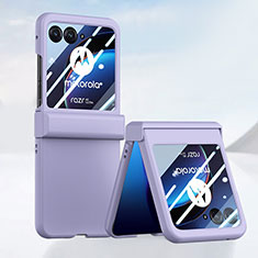 Custodia Plastica Rigida Cover Opaca Fronte e Retro 360 Gradi BH3 per Motorola Moto Razr 40 Ultra 5G Viola