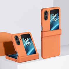 Custodia Plastica Rigida Cover Opaca Fronte e Retro 360 Gradi BH3 per Oppo Find N2 Flip 5G Arancione