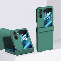 Custodia Plastica Rigida Cover Opaca Fronte e Retro 360 Gradi BH3 per Oppo Find N2 Flip 5G Verde