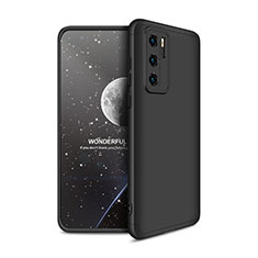 Custodia Plastica Rigida Cover Opaca Fronte e Retro 360 Gradi M01 per Huawei P40 Nero