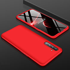 Custodia Plastica Rigida Cover Opaca Fronte e Retro 360 Gradi M01 per Oppo K5 Rosso