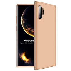 Custodia Plastica Rigida Cover Opaca Fronte e Retro 360 Gradi M01 per Samsung Galaxy Note 10 Plus 5G Oro