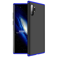 Custodia Plastica Rigida Cover Opaca Fronte e Retro 360 Gradi M01 per Samsung Galaxy Note 10 Plus Blu e Nero