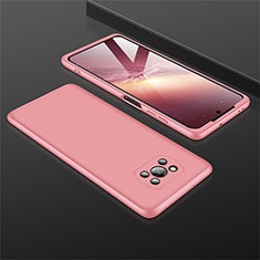 Custodia Plastica Rigida Cover Opaca Fronte e Retro 360 Gradi M01 per Xiaomi Poco X3 Pro Oro Rosa