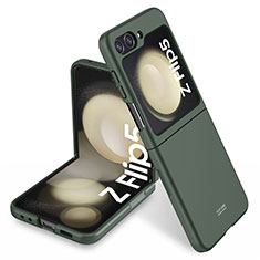 Custodia Plastica Rigida Cover Opaca Fronte e Retro 360 Gradi MK1 per Samsung Galaxy Z Flip5 5G Verde