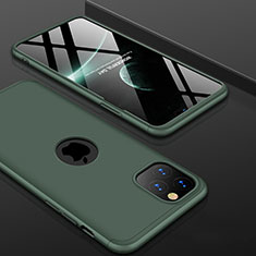 Custodia Plastica Rigida Cover Opaca Fronte e Retro 360 Gradi P01 per Apple iPhone 11 Pro Max Verde
