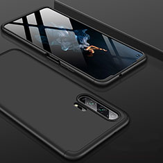 Custodia Plastica Rigida Cover Opaca Fronte e Retro 360 Gradi P01 per Huawei Honor 20 Pro Nero