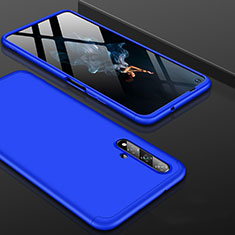 Custodia Plastica Rigida Cover Opaca Fronte e Retro 360 Gradi P01 per Huawei Honor 20S Blu