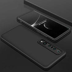 Custodia Plastica Rigida Cover Opaca Fronte e Retro 360 Gradi P01 per Xiaomi Mi 10 Pro Nero