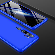 Custodia Plastica Rigida Cover Opaca Fronte e Retro 360 Gradi P01 per Xiaomi Mi Note 10 Pro Blu