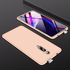 Custodia Plastica Rigida Cover Opaca Fronte e Retro 360 Gradi P01 per Xiaomi Redmi K20 Pro Oro