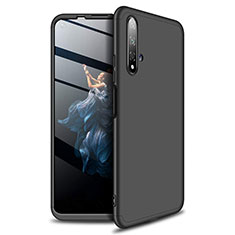 Custodia Plastica Rigida Cover Opaca Fronte e Retro 360 Gradi P02 per Huawei Nova 5T Nero