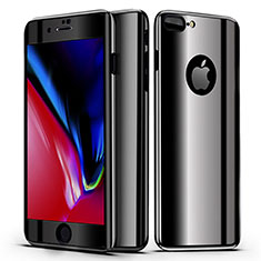 Custodia Plastica Rigida Cover Opaca Fronte e Retro 360 Gradi per Apple iPhone 7 Plus Nero