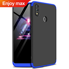 Custodia Plastica Rigida Cover Opaca Fronte e Retro 360 Gradi per Huawei Enjoy Max Blu e Nero