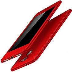 Custodia Plastica Rigida Cover Opaca Fronte e Retro 360 Gradi per Huawei Honor 7 Dual SIM Rosso