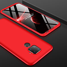 Custodia Plastica Rigida Cover Opaca Fronte e Retro 360 Gradi per Huawei Mate 30 Lite Rosso