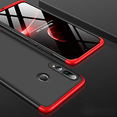 Custodia Plastica Rigida Cover Opaca Fronte e Retro 360 Gradi per Huawei P Smart+ Plus (2019) Rosso e Nero