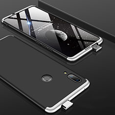 Custodia Plastica Rigida Cover Opaca Fronte e Retro 360 Gradi per Huawei P Smart Z Argento e Nero