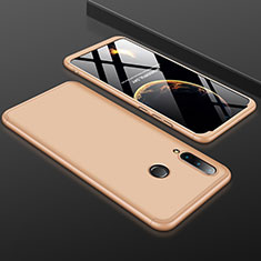 Custodia Plastica Rigida Cover Opaca Fronte e Retro 360 Gradi per Huawei P30 Lite New Edition Oro