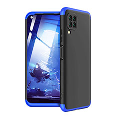 Custodia Plastica Rigida Cover Opaca Fronte e Retro 360 Gradi per Huawei P40 Lite Blu e Nero