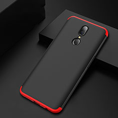 Custodia Plastica Rigida Cover Opaca Fronte e Retro 360 Gradi per Oppo A9 Rosso e Nero