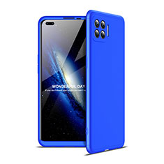 Custodia Plastica Rigida Cover Opaca Fronte e Retro 360 Gradi per Oppo A93 Blu