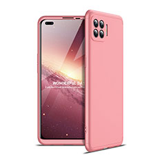 Custodia Plastica Rigida Cover Opaca Fronte e Retro 360 Gradi per Oppo A93 Oro Rosa