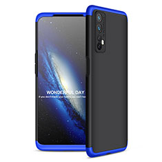 Custodia Plastica Rigida Cover Opaca Fronte e Retro 360 Gradi per Realme Narzo 30 4G Blu e Nero