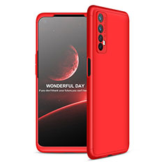 Custodia Plastica Rigida Cover Opaca Fronte e Retro 360 Gradi per Realme Narzo 30 4G Rosso